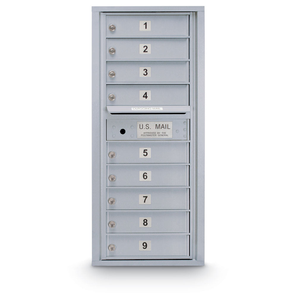 9 Door Standard 4C Mailbox