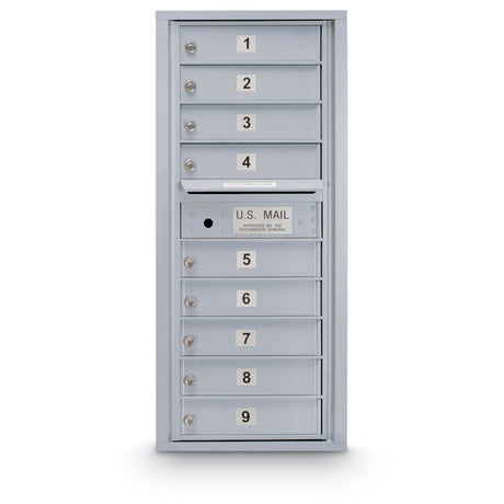 9 Door Standard 4C Mailbox