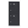 Standard 4C Mailbox with 2 Parcel Lockers - Additional Colors Available