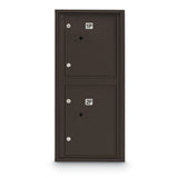 Standard 4C Mailbox with 2 Parcel Lockers - Additional Colors Available