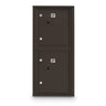 Standard 4C Mailbox with 2 Parcel Lockers - Additional Colors Available