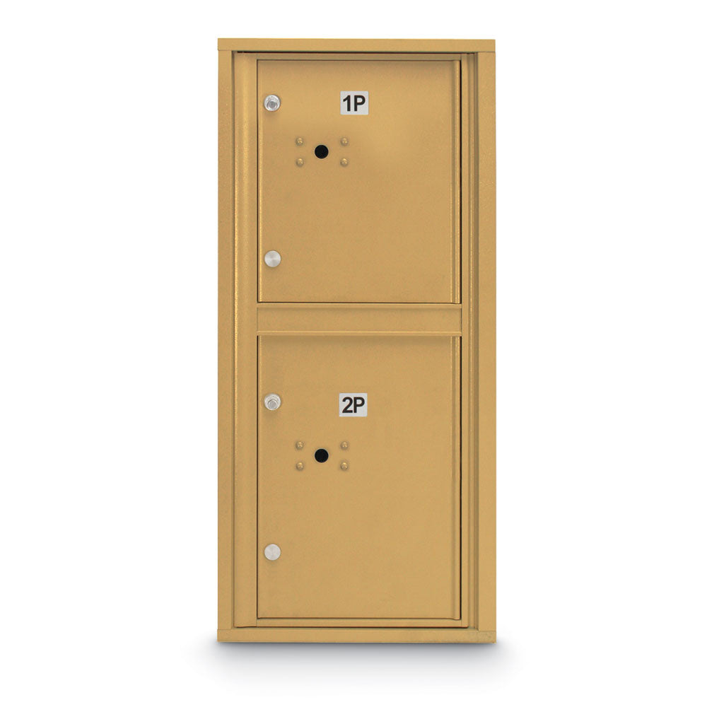 Standard 4C Mailbox with 2 Parcel Lockers - Additional Colors Available