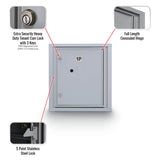 Standard 4C Mailbox with (1) Parcel Locker - Additional Colors Available