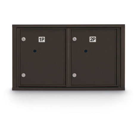 Standard 4C Mailbox with (2 Horizontal) Parcel Lockers - Additional Colors Available