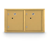 Standard 4C Mailbox with (2 Horizontal) Parcel Lockers - Additional Colors Available