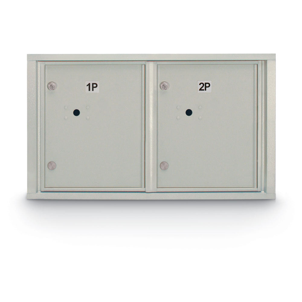 Standard 4C Mailbox with (2 Horizontal) Parcel Lockers - Additional Colors Available