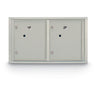 Standard 4C Mailbox with (2 Horizontal) Parcel Lockers - Additional Colors Available