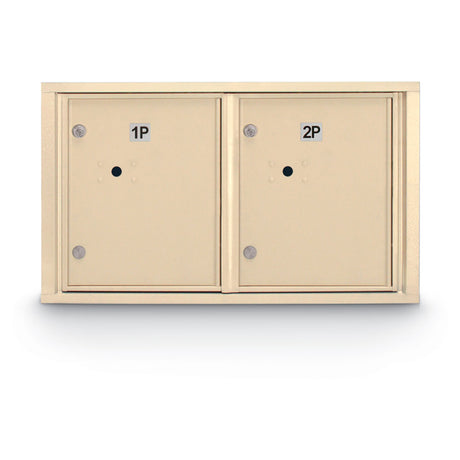 Standard 4C Mailbox with (2 Horizontal) Parcel Lockers - Additional Colors Available