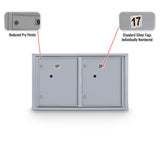 Standard 4C Mailbox with (2 Horizontal) Parcel Lockers - Additional Colors Available