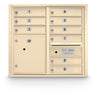 9 Door Standard 4C Mailbox with (1) Parcel Locker