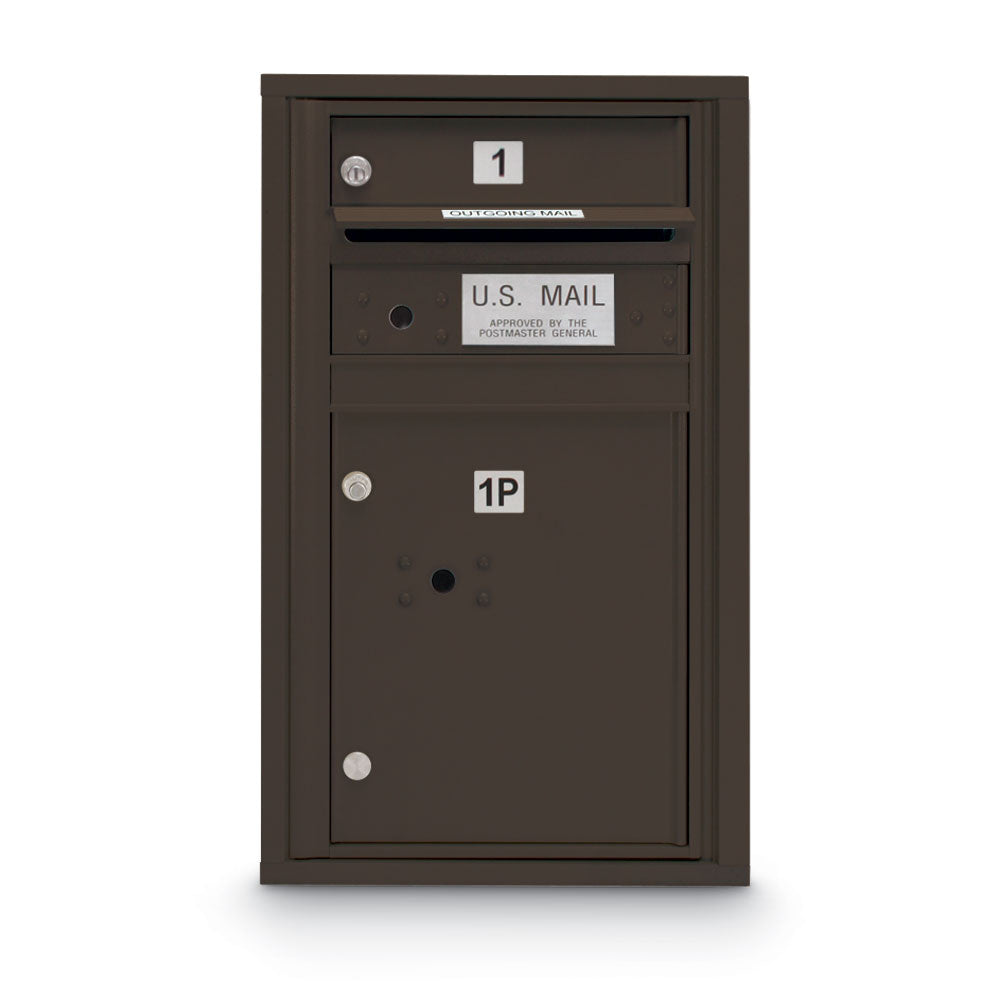 1 Door Standard 4C Mailbox with (1) Parcel Locker