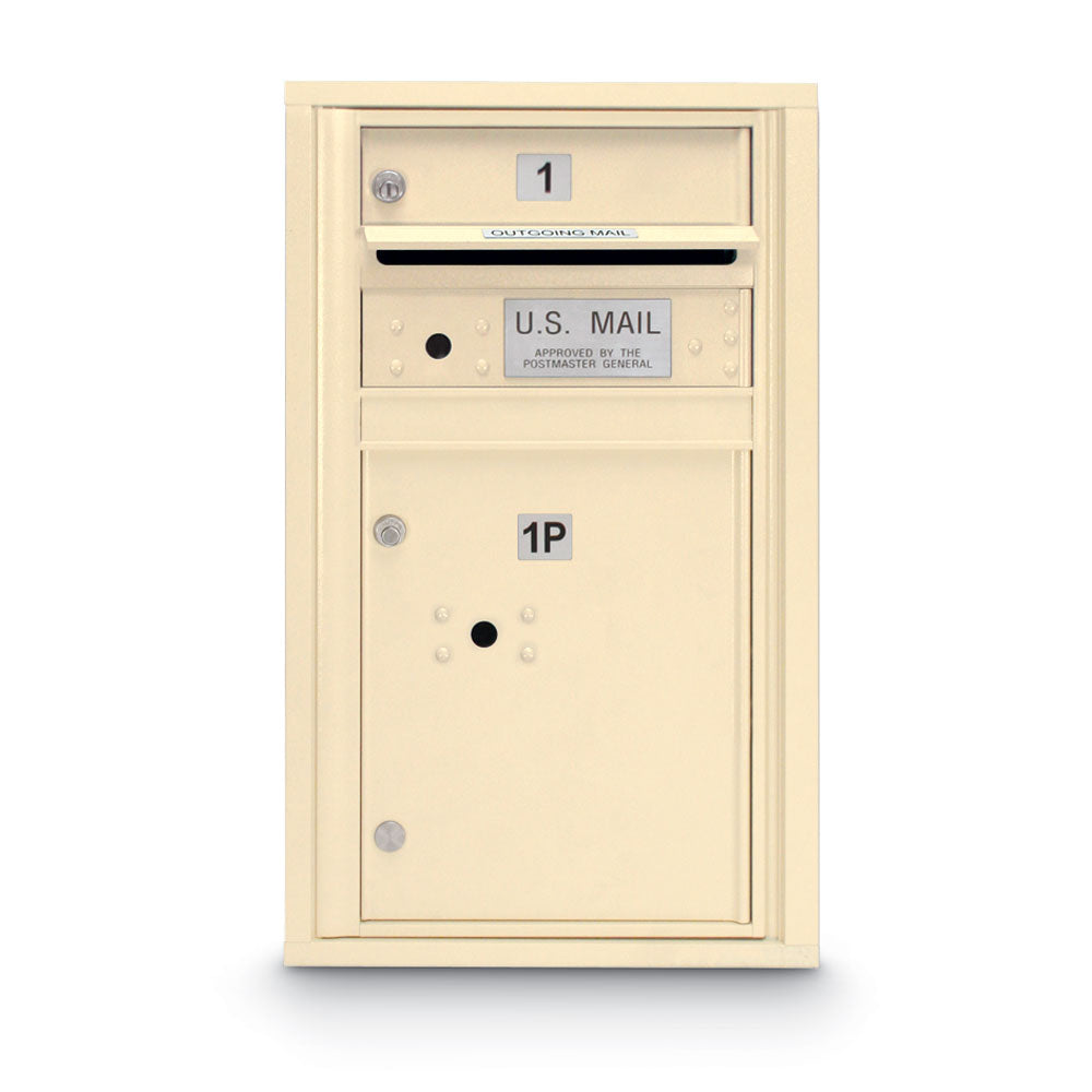 1 Door Standard 4C Mailbox with (1) Parcel Locker