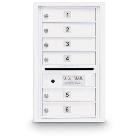 6 Door Standard 4C Mailbox - Additional Colors Available