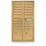 19 Door Standard 4C Mailbox with (2) Parcel Lockers