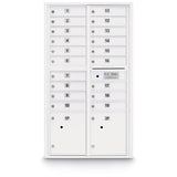 19 Door Standard 4C Mailbox with (2) Parcel Lockers