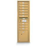 9 Door Standard 4C Mailbox with (1) Parcel Locker - Additional Colors Available