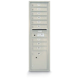 9 Door Standard 4C Mailbox with (1) Parcel Locker - Additional Colors Available