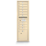 9 Door Standard 4C Mailbox with (1) Parcel Locker - Additional Colors Available