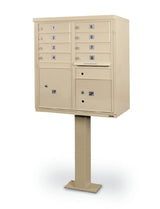 8 Door F-Spec Cluster Box Unit with Pedestal