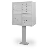 8 Door F-Spec Cluster Box Unit with Pedestal