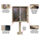 12 Door F-Spec Cluster Box Unit with Pedestal