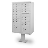 16 Door F-Spec Cluster Box Unit with Pedestal