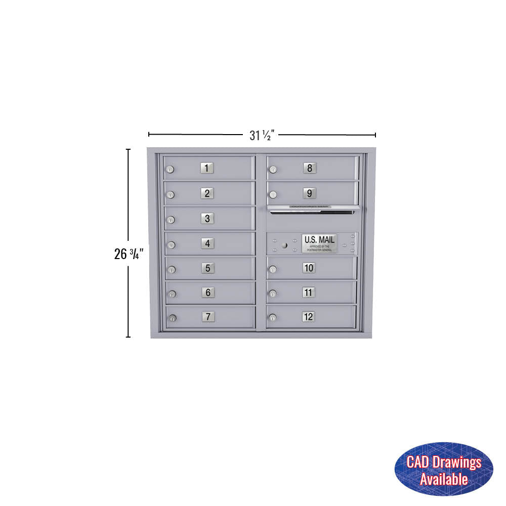 12 Door Std 4C Mailbox