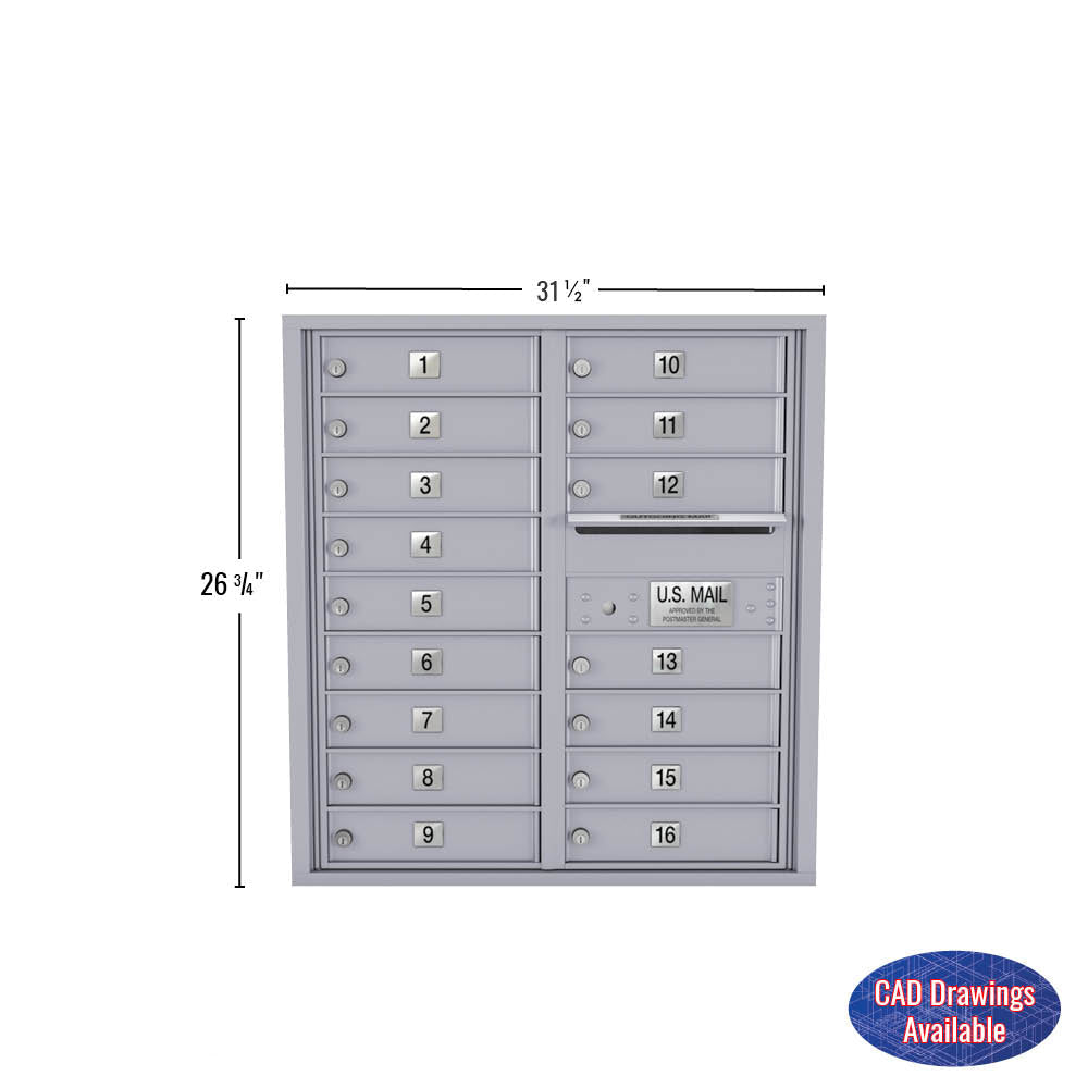 16 Door Std 4C Mailbox