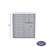 16 Door Std 4C Mailbox