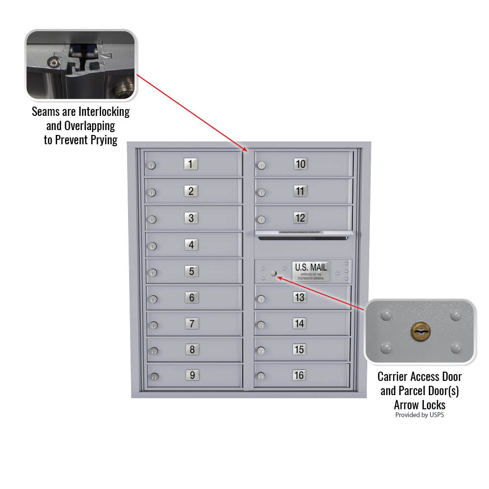 16 Door Std 4C Mailbox