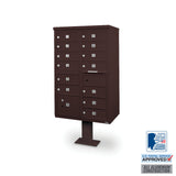 13 Door F-Spec Cluster Box Unit with Pedestal