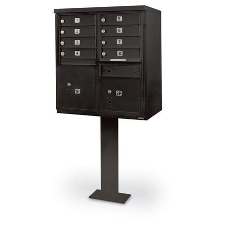 8 Door F-Spec Cluster Box Unit with Pedestal