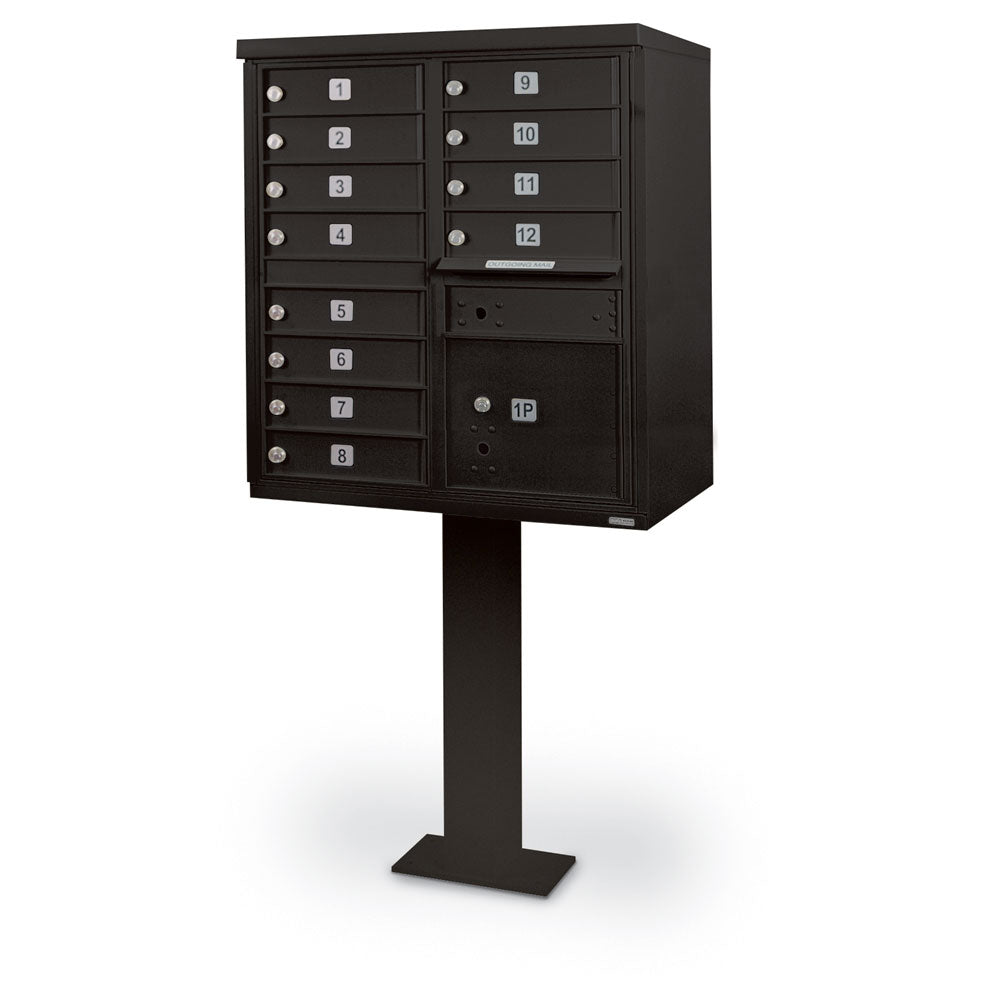 12 Door F-Spec Cluster Box Unit with Pedestal – Dwixt