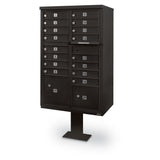 16 Door F-Spec Cluster Box Unit with Pedestal