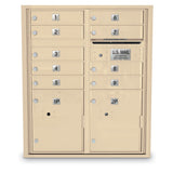 9 Door 4C Standard Mailbox 2 Parcel Lockers - Additional Colors Available