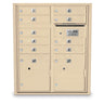 9 Door 4C Standard Mailbox 2 Parcel Lockers - Additional Colors Available