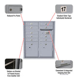 9 Door 4C Standard Mailbox 2 Parcel Lockers - Additional Colors Available