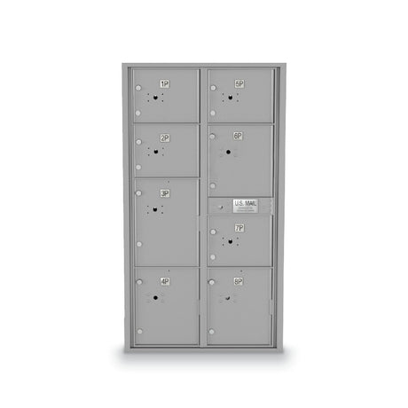 Standard 4C Mailbox With 8 Parcel Lockers