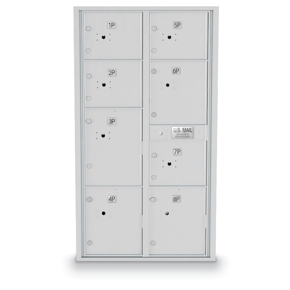 Standard 4C Mailbox With 8 Parcel Lockers