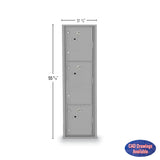 Standard 4C Mailbox with 3 Parcel Lockers 56 1/2"