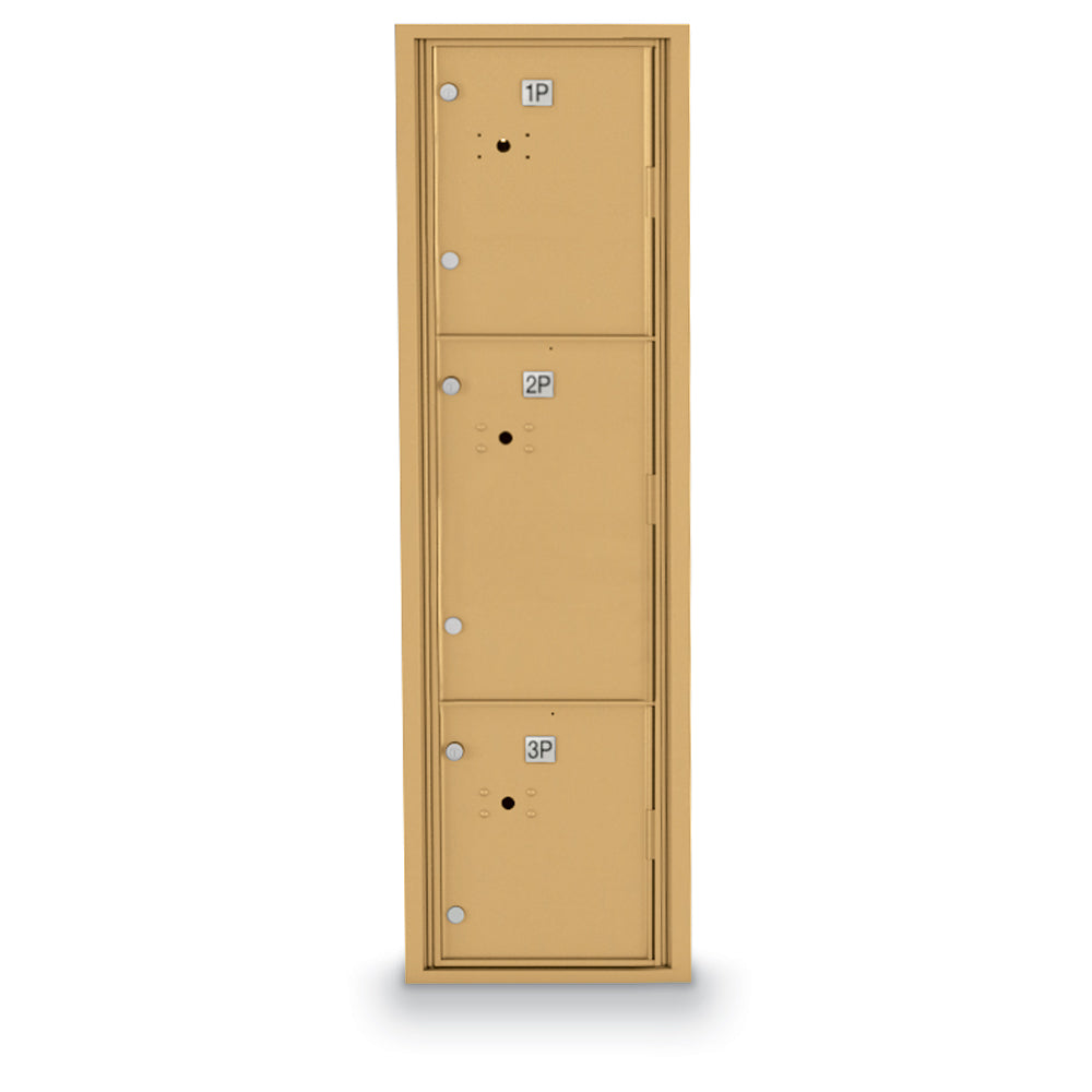 Standard 4C Mailbox with 3 Parcel Lockers 56 1/2"