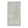 15 Door Standard 4C Mailbox with 3 Parcel Lockers