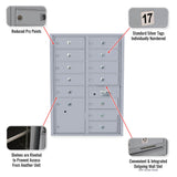 12 - 5" Business Door and 1 - Parcel Door