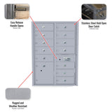 12 - 5" Business Door and 1 - Parcel Door