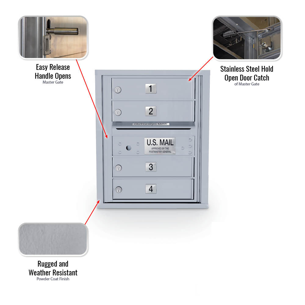 4 Door Standard 4C Mailbox