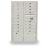 16 Door Standard 4C Mailbox with 2 Parcel Lockers