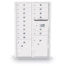 15 Door Standard 4C Front Loading Mailbox with 2 Parcel Lockers