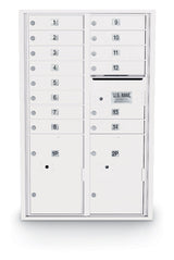 14 Door Standard 4C Mailbox with 2 Parcel Door