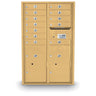 12 Door Standard 4C Mailbox with 2 Parcel Door