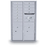 12 Door Standard 4C Mailbox with 2 Parcel Door